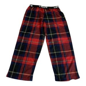 Levi’s Red Plaid Pajama Pants Size 6